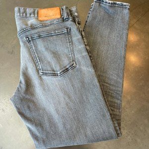 Moussy Vintage grey tapered leg cropped jeans